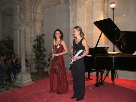 Sabine GARNIER, violon et Florence HENRY, clarinet
